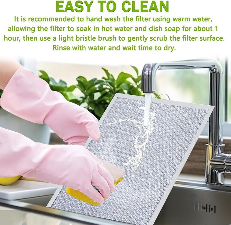 EPLZON W10169961A Range Hood Filter Replacement 5 Layer Aluminum Mesh Hood Grease Filter Fit for Whirlpool, Kitchen Aid, Jenn-Air Range Hoods(1PCS) - Image 4
